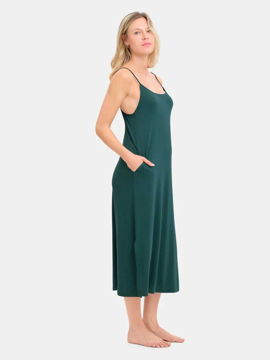 Sleeveless Long Bamboo Sleepshirt - Image 81
