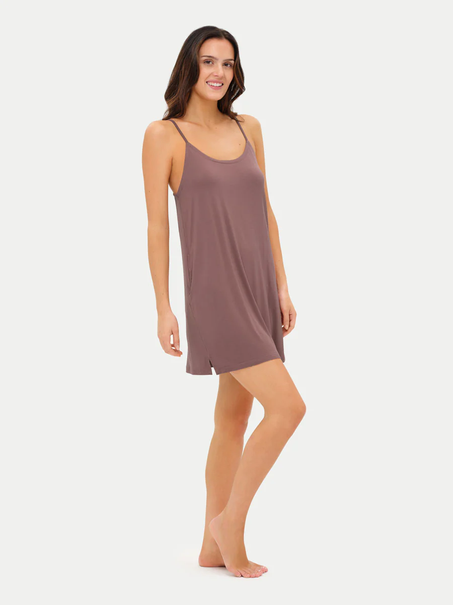 Sleeveless Short Bamboo Sleepshirt - Image 3