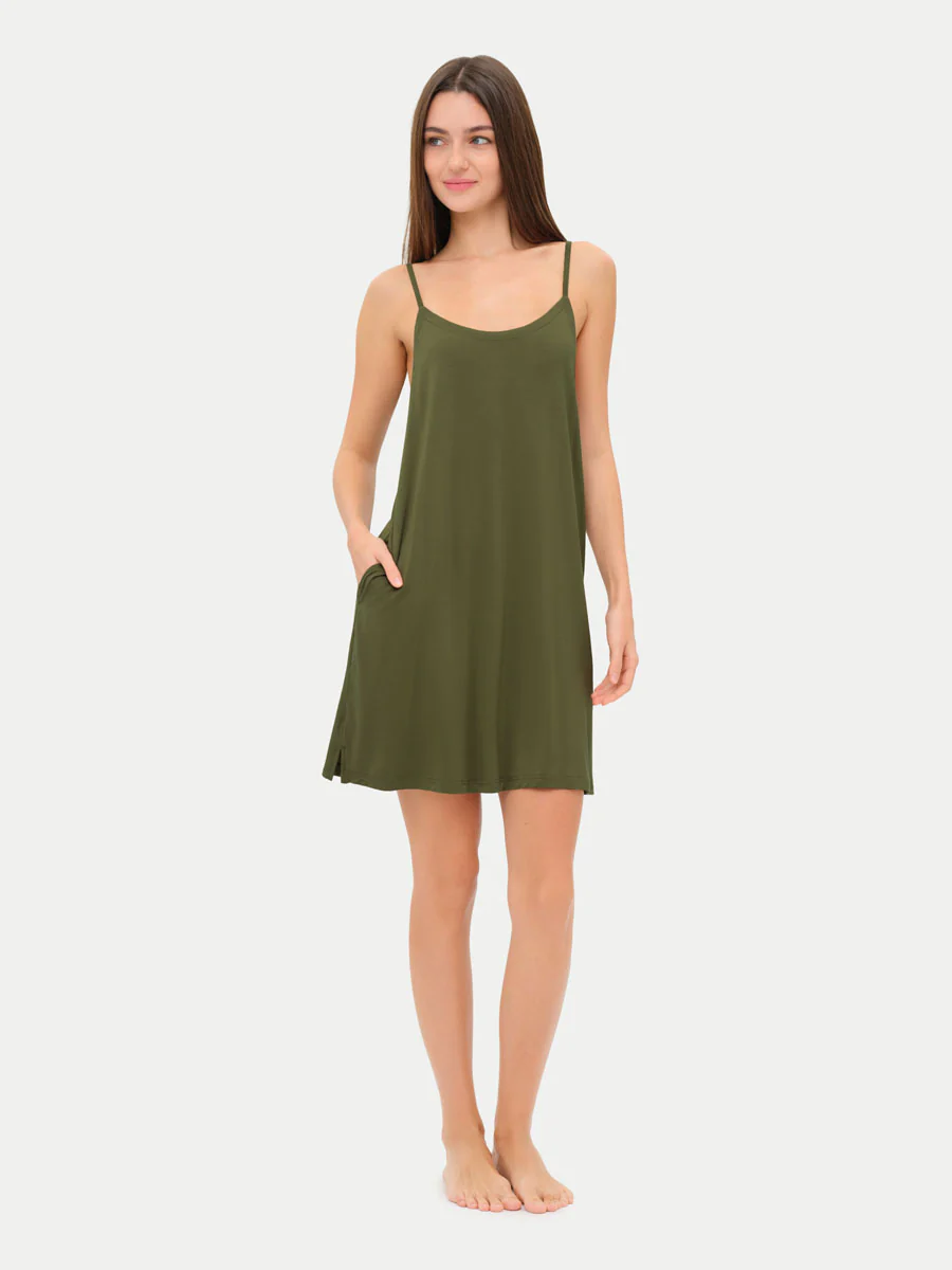 Sleeveless Short Bamboo Sleepshirt - Image 55
